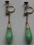 Jade earrings